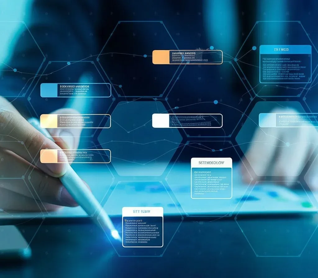 AI-driven automation streamlining business processes for improved efficiency.