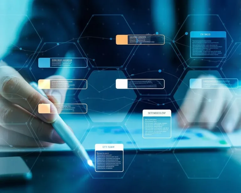 AI-driven automation streamlining business processes for improved efficiency.